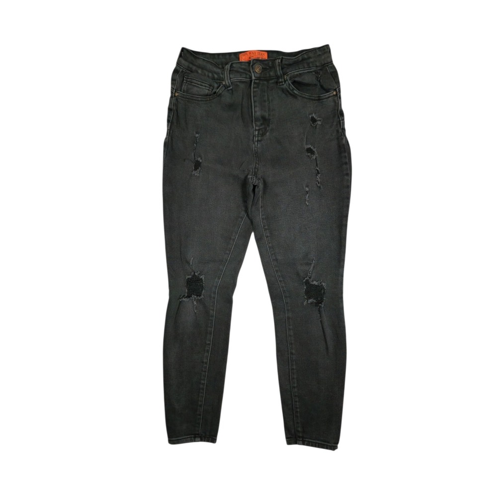 WAX Jeans Butt I Love You Size 7/28 Black Skinny Jeans